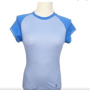 Smartwool Rare Unique Super Fine Merino Wool Baseball Short Sleeve Shirt